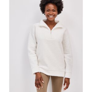 Haven Well Within Sherpa Half-Zip Pullover - White - Large Haven Well Within - female