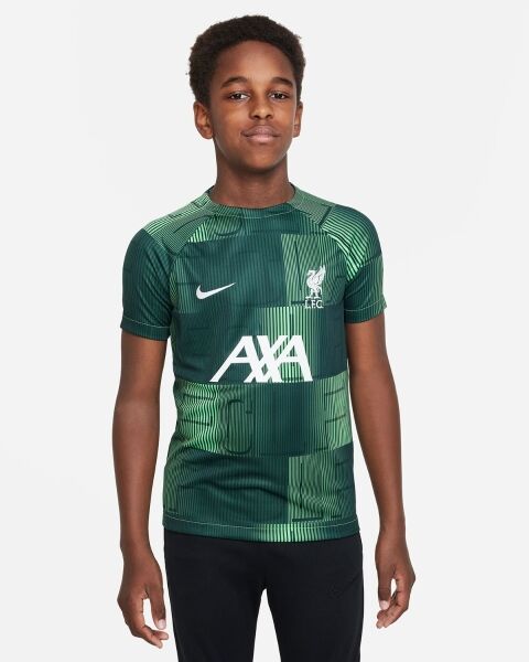 Liverpool FC LFC Nike Youth 23/24 Away Pre-Match Shirt - Green - XS