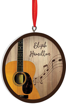 Miles Kimball Personalized Guitar Ornament