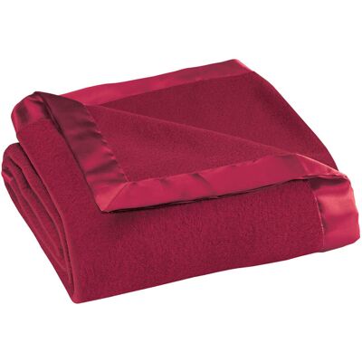 Miles Kimball OakRidge™ Satin Fleece Blanket-Burgundy-King - Size King - Burgundy Miles Kimball OakRidge™ Satin Fleece Blanket-Burgundy-King - Size King - Burgundy
