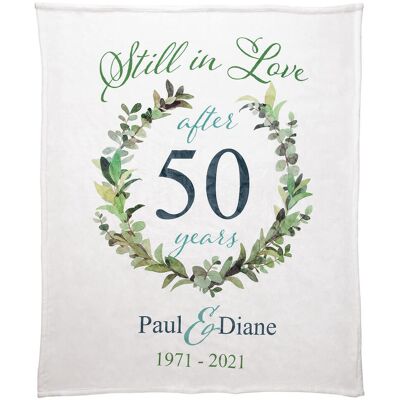 Miles Kimball Personalized Anniversary Throw, 50" x 60" Miles Kimball Personalized Anniversary Throw, 50" x 60"