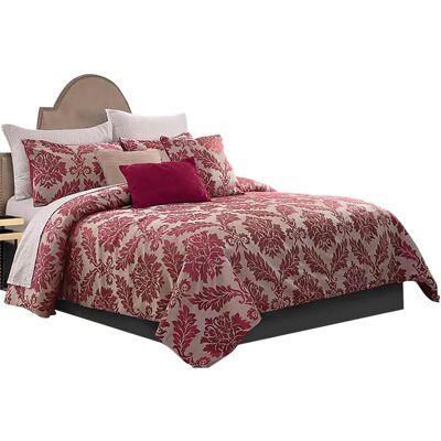 Miles Kimball Charleston Jacquard 5 pc Comforter Set-Queen - Size Queen Miles Kimball Charleston Jacquard 5 pc Comforter Set-Queen - Size Queen