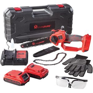 Miles Kimball LivingSURE™ 8" Chainsaw, 2-2Ah Batteries & Charger Miles Kimball LivingSURE™ 8" Chainsaw, 2-2Ah Batteries & Charger