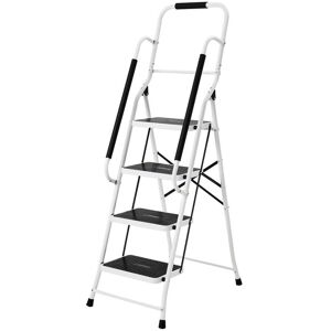 Miles Kimball LivingSURE™ Folding Four Step Ladder with Handrails XL Miles Kimball LivingSURE™ Folding Four Step Ladder with Handrails XL