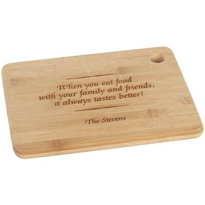 Miles Kimball Personalized When You Eat Food with Family Cutting Board Miles Kimball Personalized When You Eat Food with Family Cutting Board