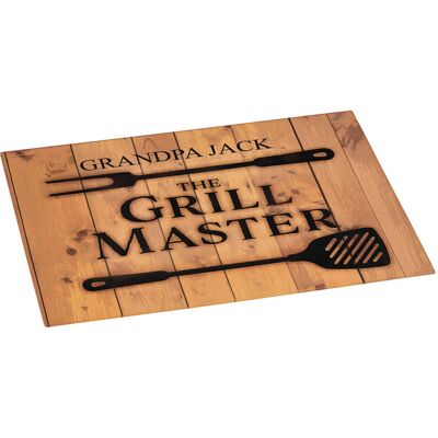 Miles Kimball Personalized Grill Master Glass Cutting Board Miles Kimball Personalized Grill Master Glass Cutting Board