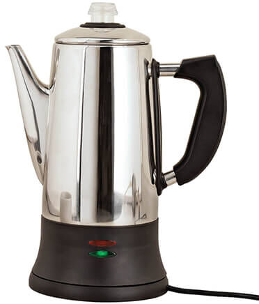 Miles Kimball 12 Cup Stainless Steel Coffee Percolator by Home Marketplace