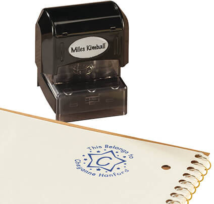 Miles Kimball Personalized Star Stamper - Red/Burgundy