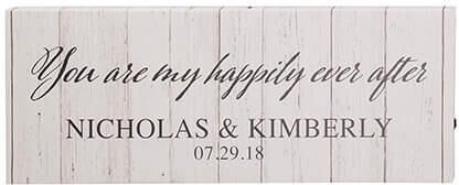 Miles Kimball Personalized Happily Ever After Lighted Canvas