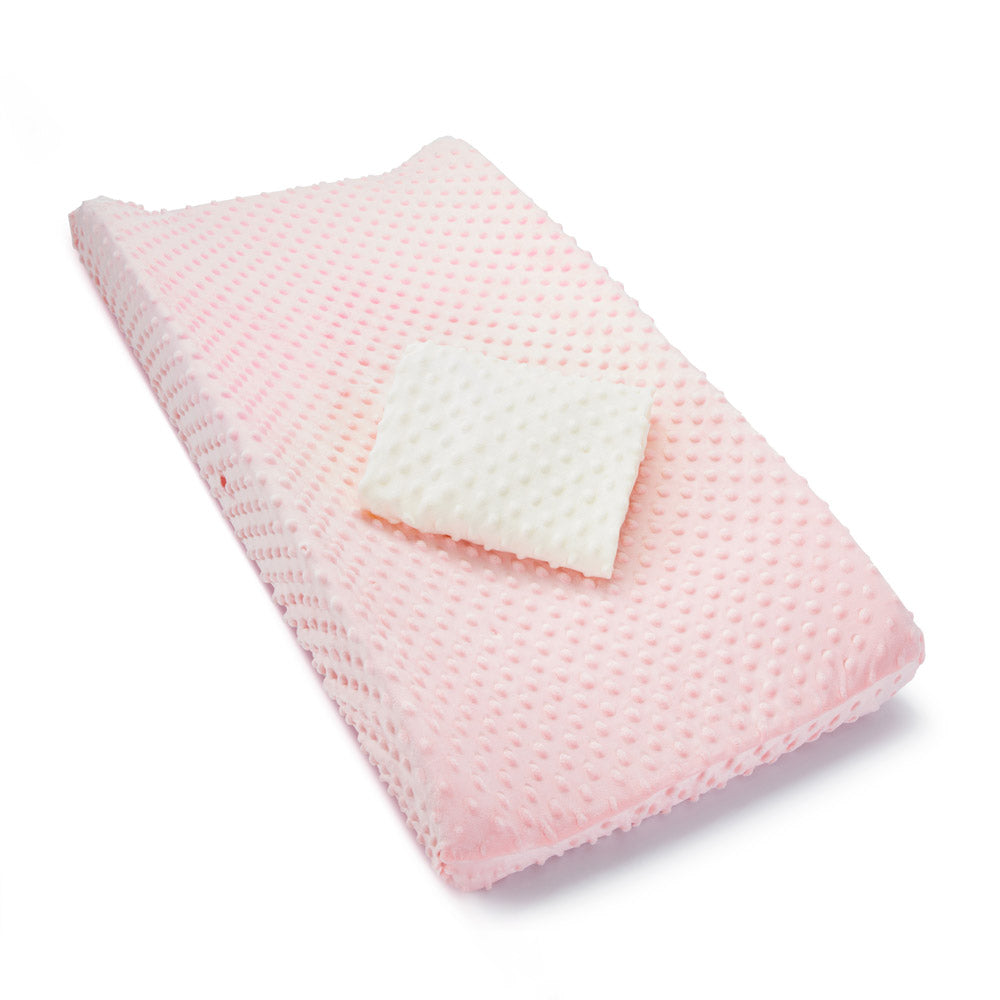 Munchkin Changing Pad Covers, 2 Pack in Light Pink/Off-White - Light Pink/Off-White
