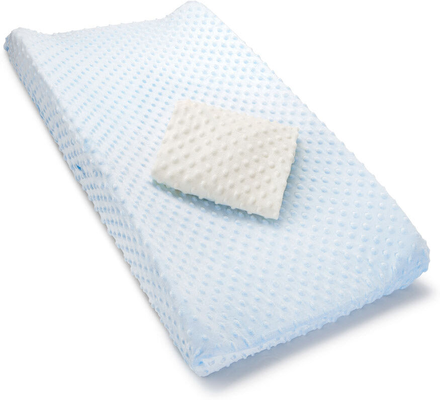 Munchkin Changing Pad Covers, 2 Pack in Light Blue/Off-White - Light Blue/Off-White