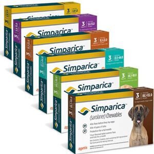 PET'S CHOICE PHARMACY Simparica Flea and Tick for Dogs 44.1-88lb 3ct