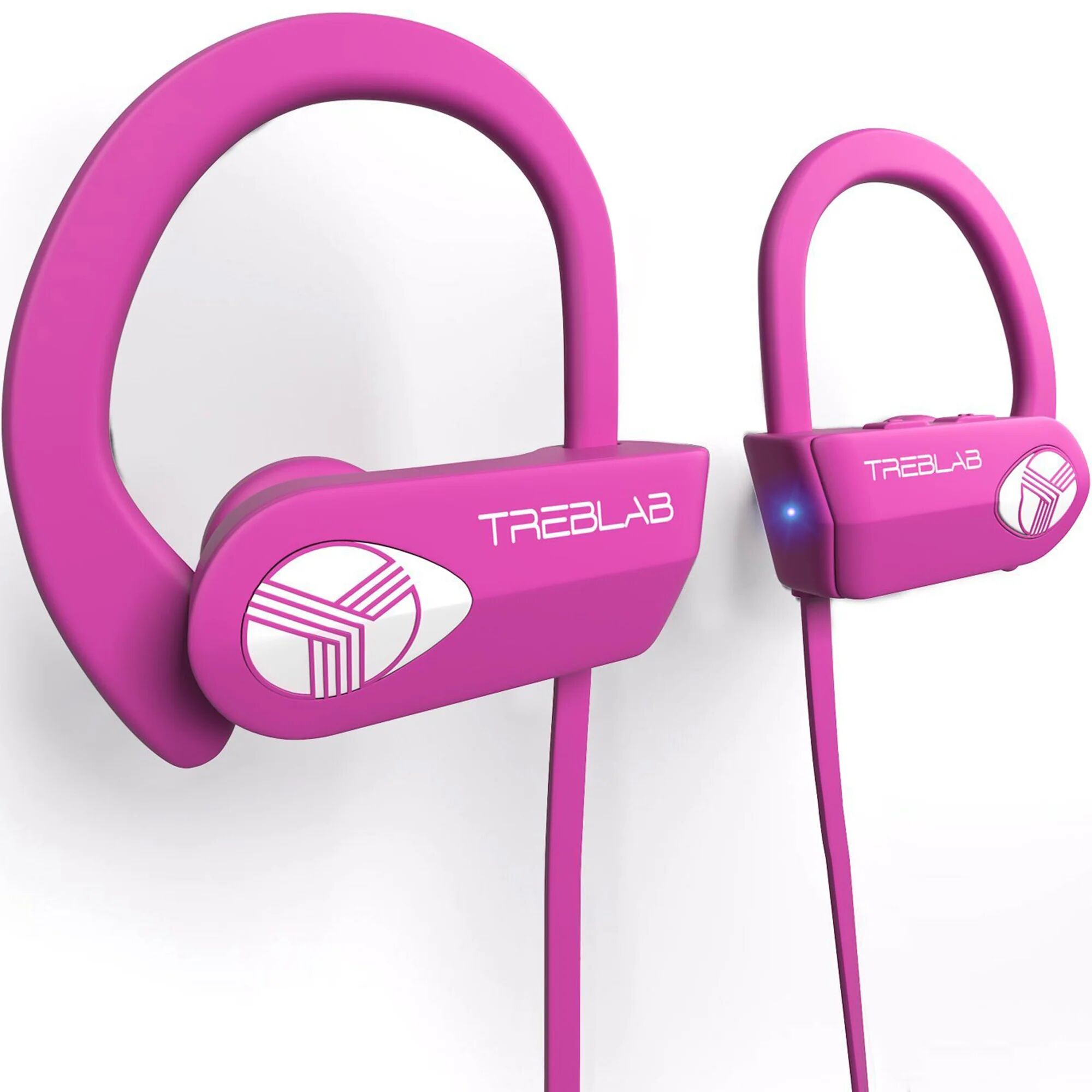TREBLAB XR500 Bluetooth Wireless Headphones with Mic - Pink