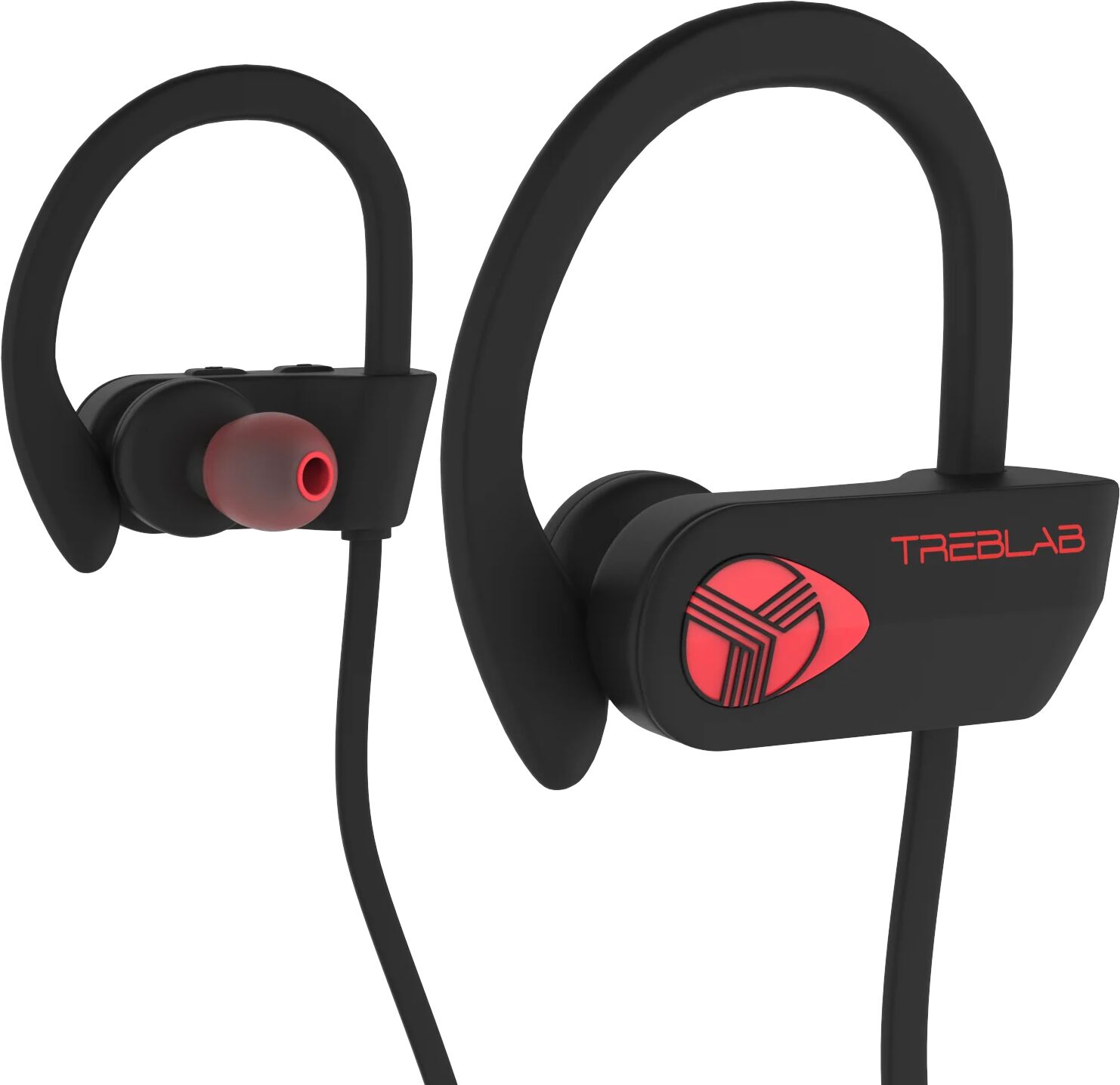 TREBLAB XR500 Bluetooth Wireless Headphones with Mic - Black