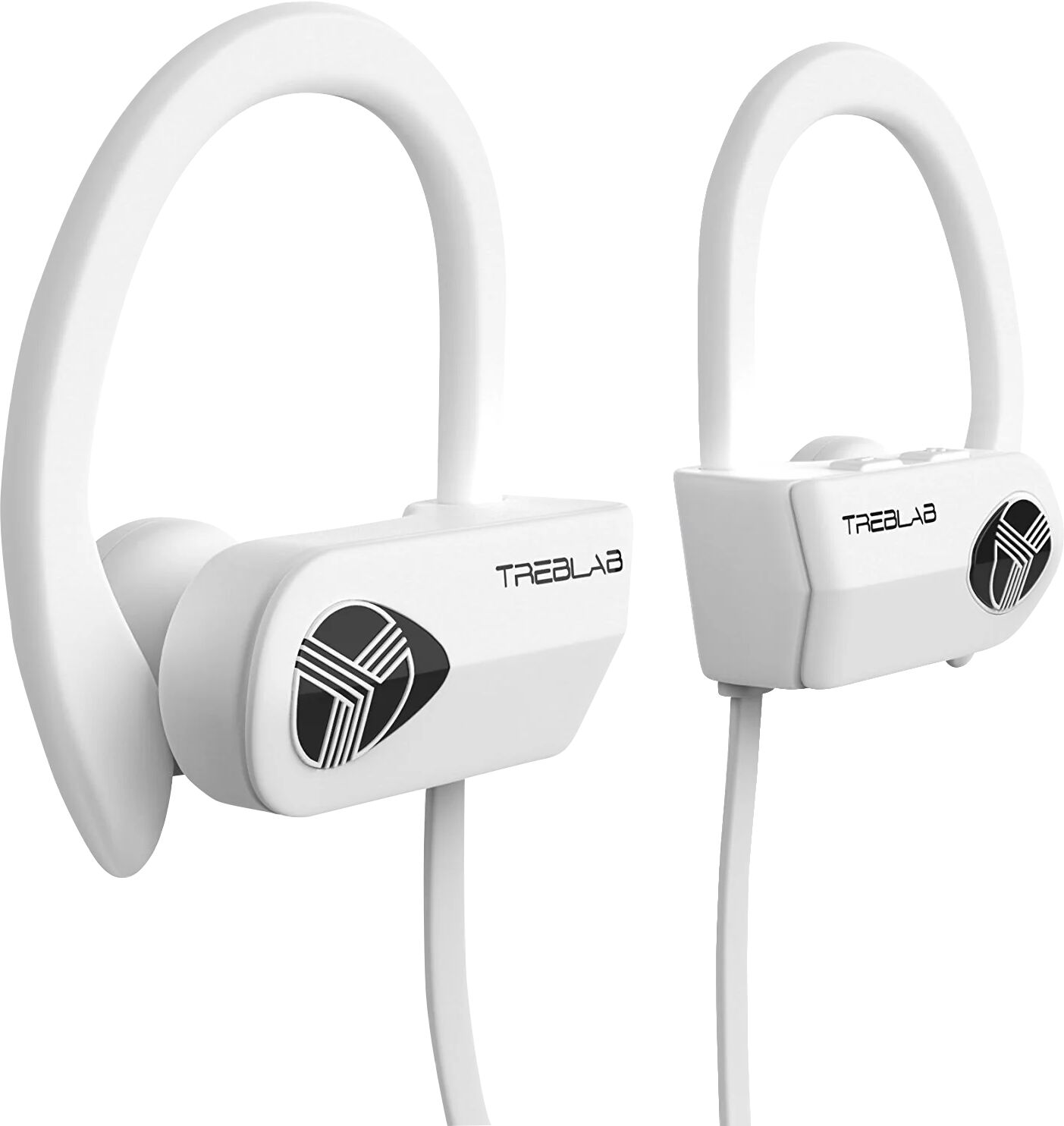 TREBLAB XR500 Bluetooth Wireless Headphones with Mic - White