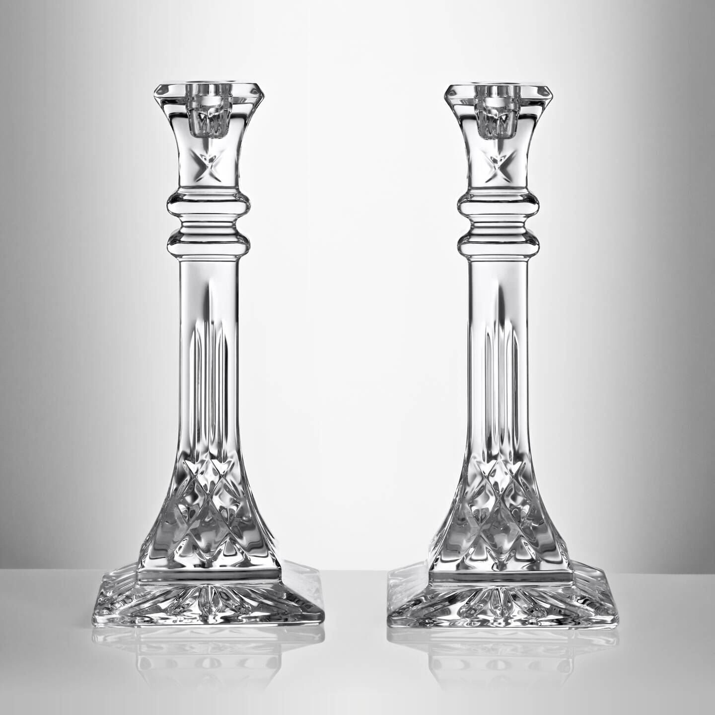 Waterford Lismore Candlestick, 10in, Set of 2, Crystal