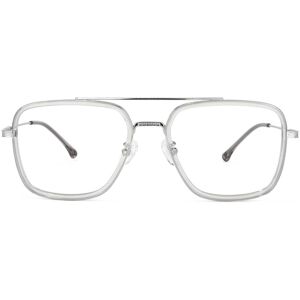 Zeelool Optical Nayeli Aviator Gray-Silver Glasses - 56-20-141