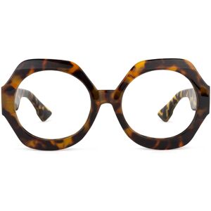 Zeelool Optical Geoffrey Geometric Tortoise Glasses - 54-22-141