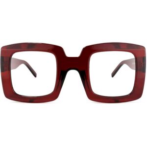 Zeelool Optical Quincey Square Dark-Red Glasses - 54-32-141