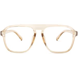 Zeelool Optical Ryan Geometric Champagne Glasses - 59-17-142