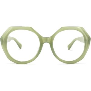 Zeelool Optical Skylar Geometric Cameo-Green Glasses - 55-22-140