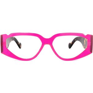 Zeelool Optical Sofia Geometric Pink Glasses - 56-16-136