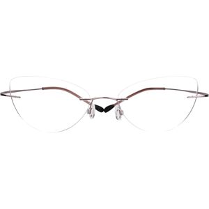 Zeelool Optical Evelyn Cat Eye Pink Glasses - 56-18-141