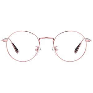 Zeelool Optical Lilith Round Pink Glasses - 47-21-132