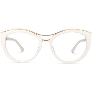 Zeelool Optical Carol Cateye White Glasses - 55-20-145