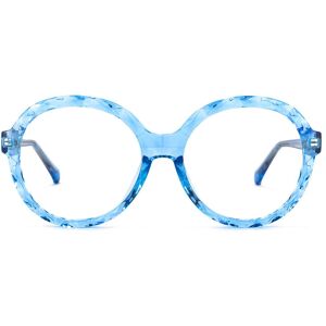 Zeelool Optical Lila Round Light-Blue Glasses - 53-18-139