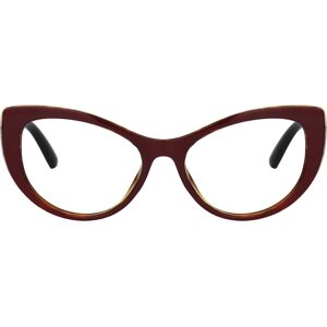Zeelool Optical Cynthia Cat Eye Red Glasses - 52-18-138