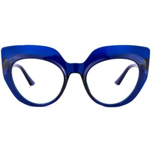 Zeelool Optical Depp Cateye Dark-Blue Glasses - 52-22-143