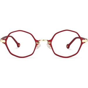 Zeelool Optical Ashley Geometric Red Glasses - 47-26-145