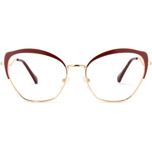 Zeelool Optical Marissa Cateye Red Glasses - 56-19-140