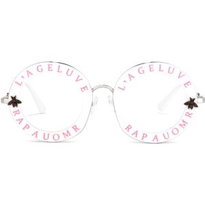 Zeelool Optical Miranda Round White Glasses - 44-28-147