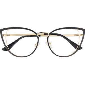 Zeelool Optical Eras Cateye Black&Gold Glasses - 52-17-144