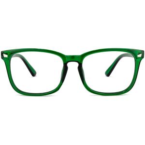 Zeelool Optical Noel Rectangle Dark-Green Glasses - 54-18-137