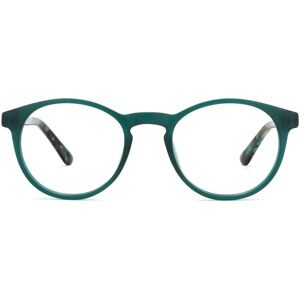 Zeelool Optical Fowler Round Dark-Green Glasses - 46-21-136