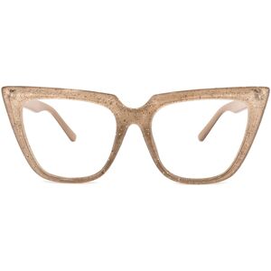 Zeelool Optical Phillip Cateye Champage Glasses - 57-20-144