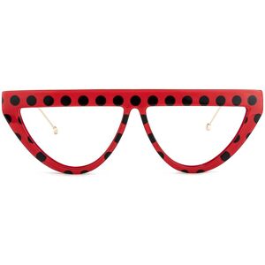 Zeelool Optical Gyllenhaal Cateye Red Glasses - 56-12-142