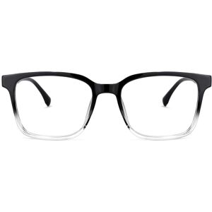 Zeelool Optical Roman Rectangle Black Glasses - 54-18-141