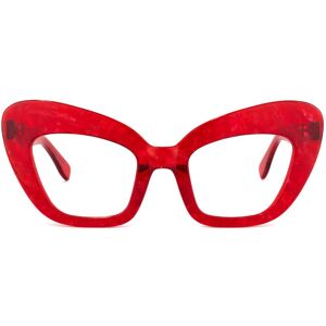 Zeelool Optical Tristan Cateye Red Glasses - 53-24-138