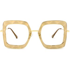 Zeelool Optical Tucker Square Yellow Glasses - 56-26-146