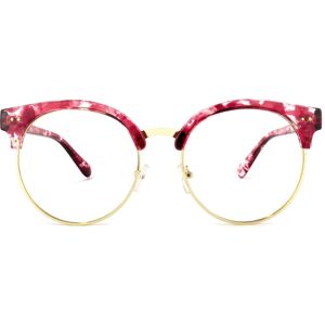 Zeelool Optical Tatiana Browline Red-Floral Glasses - 55-21-146