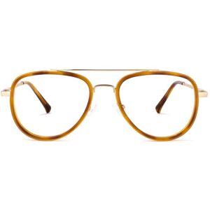 Zeelool Optical Esmeralda Aviator Light-Brown Glasses - 53-19-144