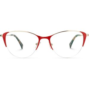 Zeelool Optical Cleanthe Cat Eye Red Glasses - 52-17-144
