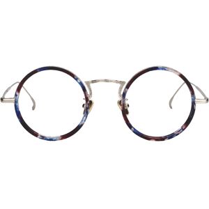 Zeelool Optical Alisa Round Blue Floral Glasses - 46-26-141