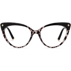 Zeelool Optical Alivia Cat Eye Black&Tortoise Glasses - 52-18-137