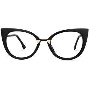 Zeelool Optical Jacqueline Cat Eye Black Glasses - 52-22-130
