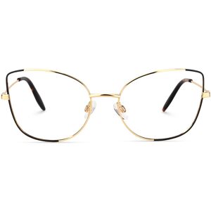 Zeelool Optical Carlton Cat Eye Gold Glasses - 57-19-137